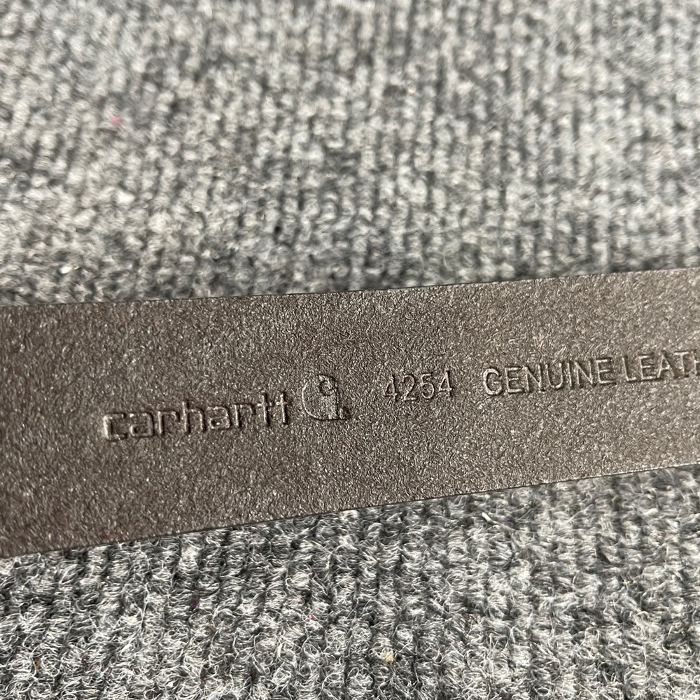 *NWT Carhartt Youth  Casual Rugged Genuine Leather Belt - Picture 7 of 12